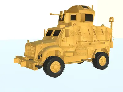 Navistar MaxxPro  Low-poly 3D model
