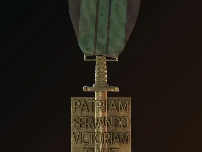 Order of Liberation - WW2 French Military Medal Free low-poly 3D model