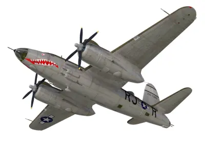 Martin B-26 Marauder 3D model