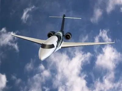 Cessna Citation Longitude business jet 3D model