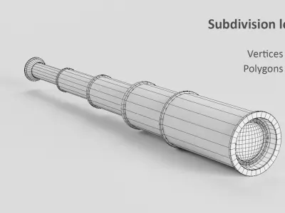 Pirate props collection Low-poly 3D model