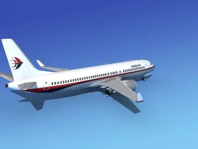Boeing 737-800 Malaysia 3D model
