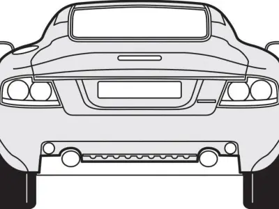 Aston Martin Vanquish 2 Low-poly 3D model