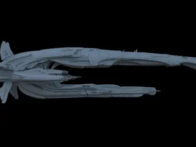 Alien ship 3D model