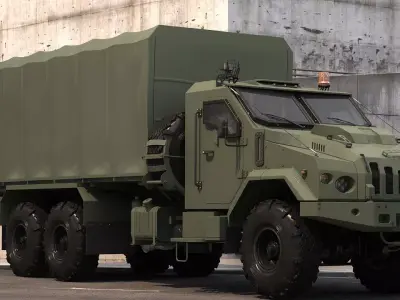 Military Tent vehicle 3D model