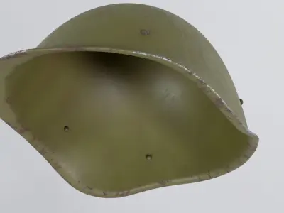 Soviet War Helmet Low-poly 3D model