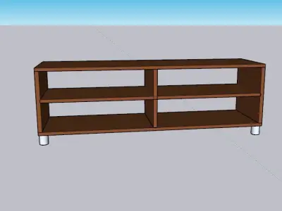 Basic TV Stand Free 3D model