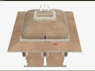 Indian Palace Domed canopie 3D model