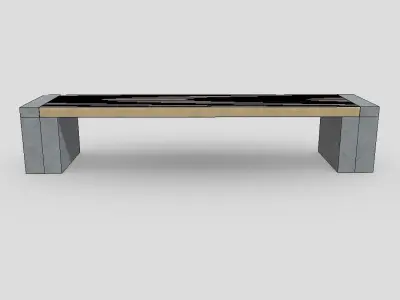 CC0 - Bench Free low-poly 3D model