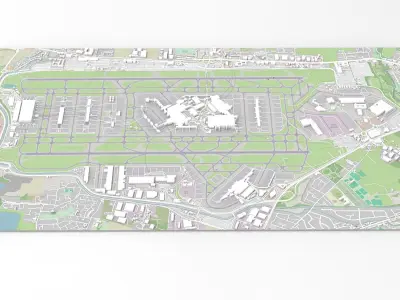  London Heathrow Airport United Kingdom 3D model