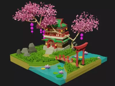 Japanese House 3D model