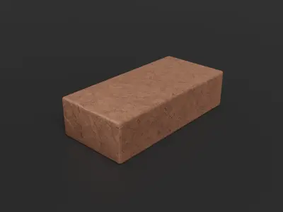 Brick modular kit Lowpoly pack of bricks blocks low-poly Free low-poly 3D model