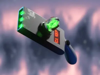 Rick and Morty Portal Gun 3D Model  Animation  3D model