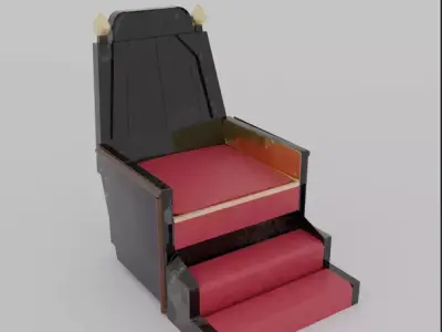 Royal Throne 3D Model 3D model