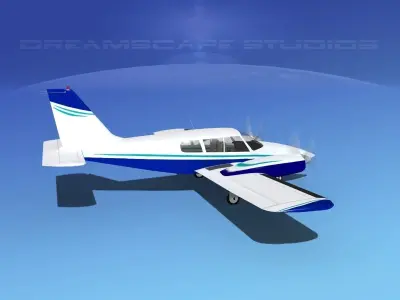 Piper PA-34 Seneca V01 3D model