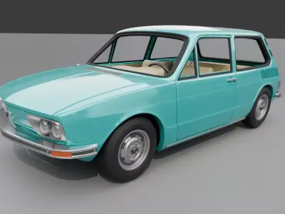 Volkswagen Brasilia 1977 3D print model