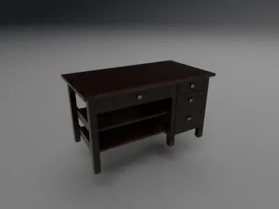 Writing Table Free low-poly 3D model
