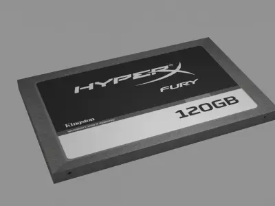 Kingston120GB hyperx fury ssd Free 3D model