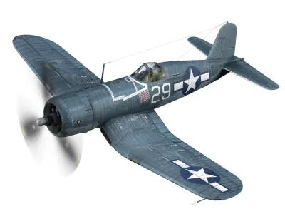 Vought F4U-1A Corsair - 29 3D model