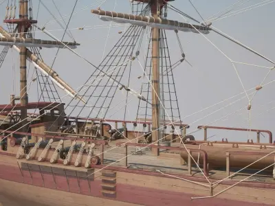 Dutch Galiot 3D model