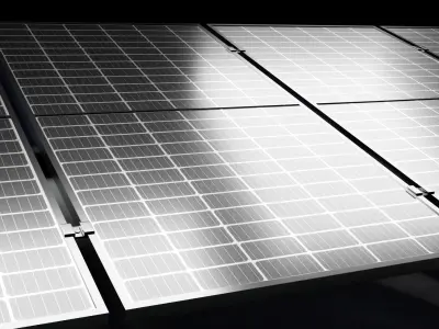 Solar Panel Solar Heater 3D model