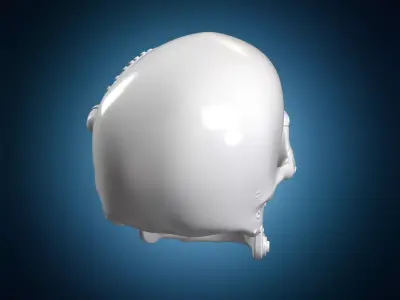 Cyber Forge Skull 3D Print Model 3D print model