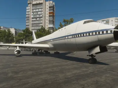 Airplanes and Helicopters HQ - PBR Low-poly 3D model