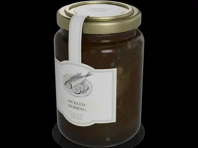 Herrings and herring products Pickled Herring 3D model