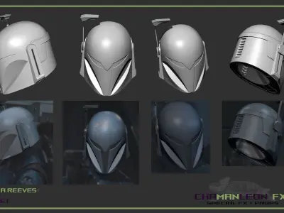 Koska Reeves The Mandalorian 3d printable cosplay helmet 3D print model