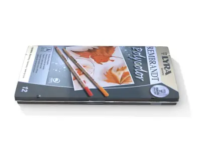 Colored pencils lyra 3D model