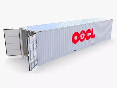40ft Shipping Container OOCL 3D model