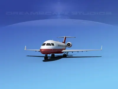 Bombardier Challenger 850 V03 3D model