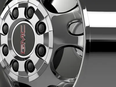 GMC Sierra 2500HD 2wd crew2009 rim 3D model