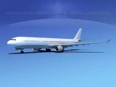 Airbus A330-300 Unmarked 1 3D model