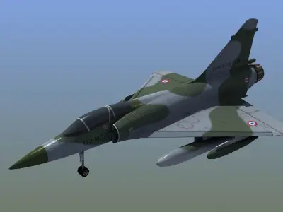 Mirage2000D LD1 Low-poly 3D model