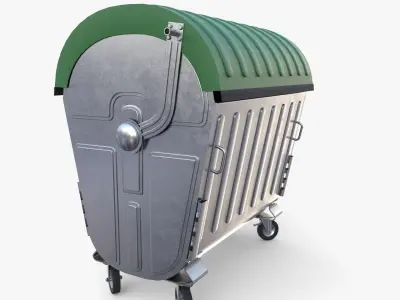 Dumpster v5 Low-poly 3D model