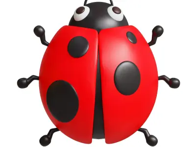 Ladybug Low-poly 3D model