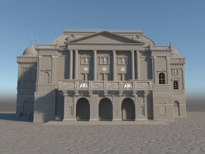 Schwerin Teater 3D model