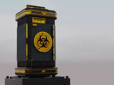 Bio Weapon Low-poly 3D model