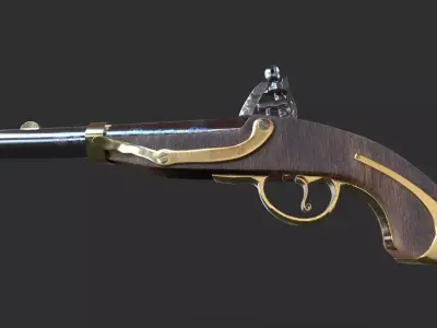 old gun model 3D model