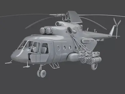 Helicopter Mi-8 AMTSH 3D model
