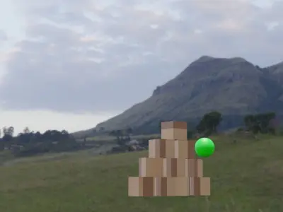 Animated Toy Catapult 3D model