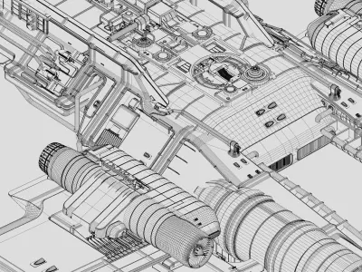 Assault Ship Vehicle 3D model