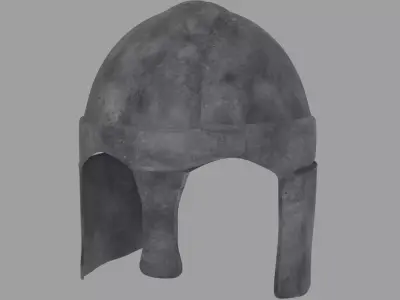 Viking Helmet Mesh Free low-poly 3D model