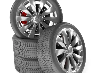 Volkswagen Scirocco Wheel 3D model
