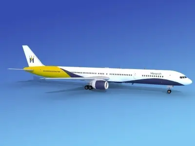 Boeing 757-300 Monarch 2 3D model