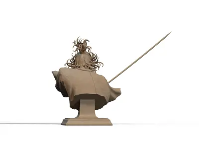 Musashi Miyamoto Bust 3D Print 3D print model