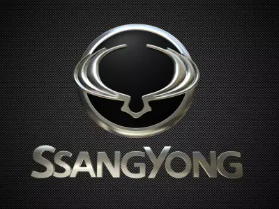 ssang yong logo 3D model