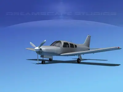 Piper Cherokee Arrow Bare Metal 3D model