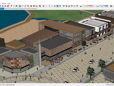 Sketchup Shopping Center W2 3D model